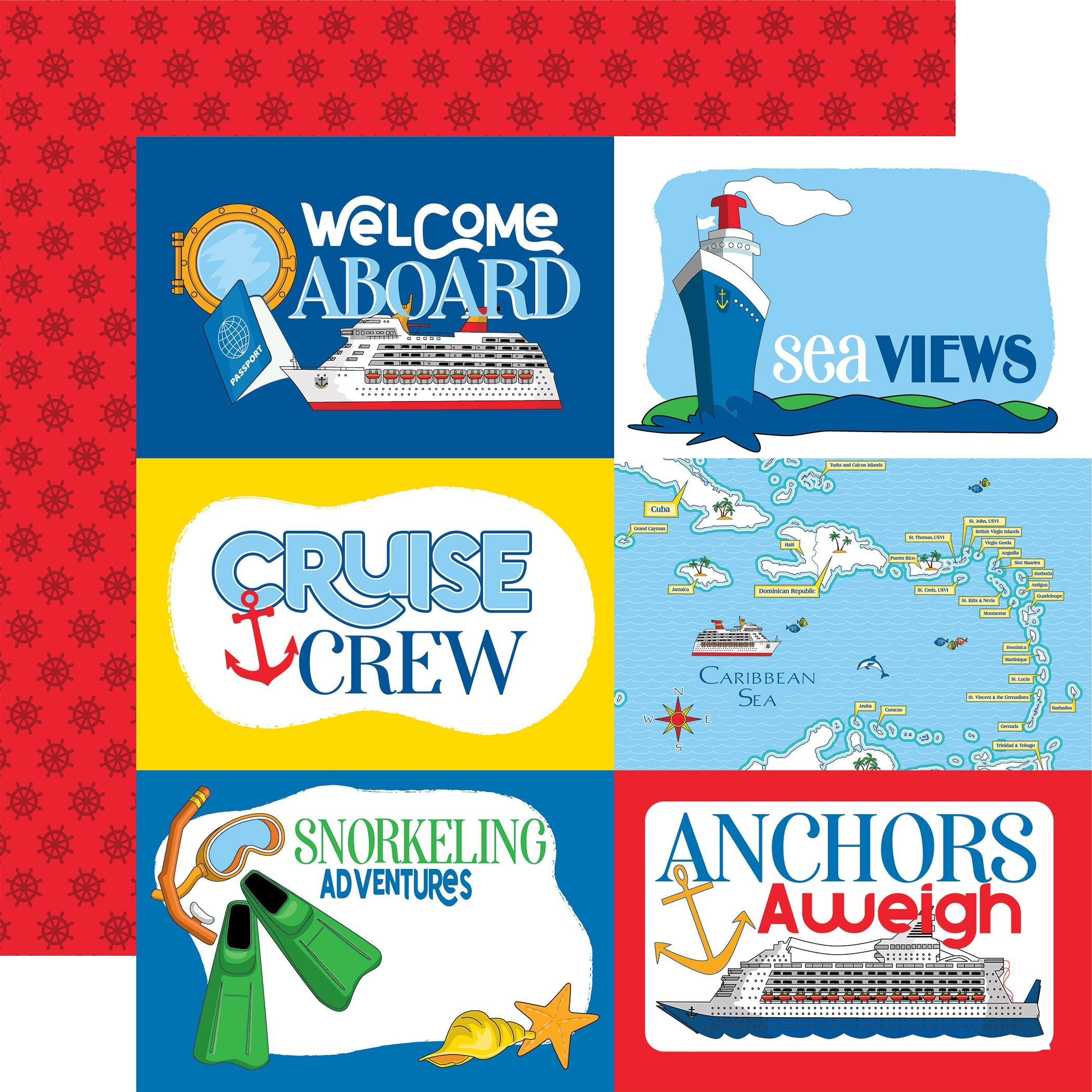Bon Voyage Collection 12 x 12 Scrapbook Paper & Sticker Pack by Carta Bella - Scrapbook Supply Companies