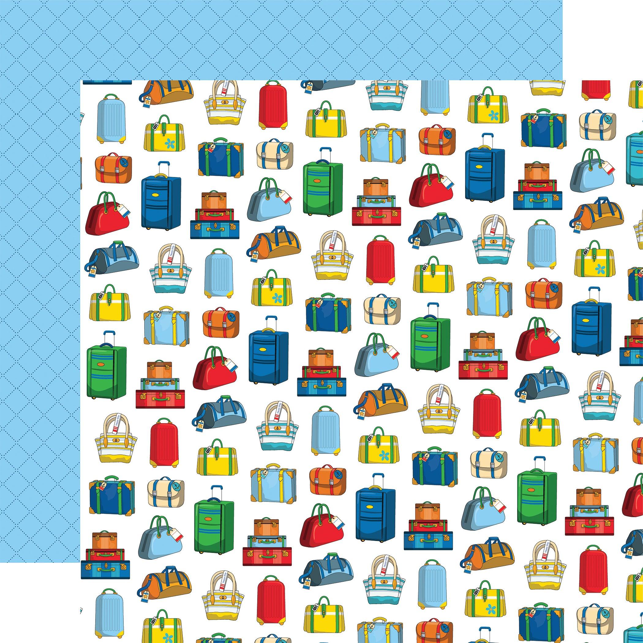 Bon Voyage Collection 12 x 12 Scrapbook Paper & Sticker Pack by Carta Bella - Scrapbook Supply Companies