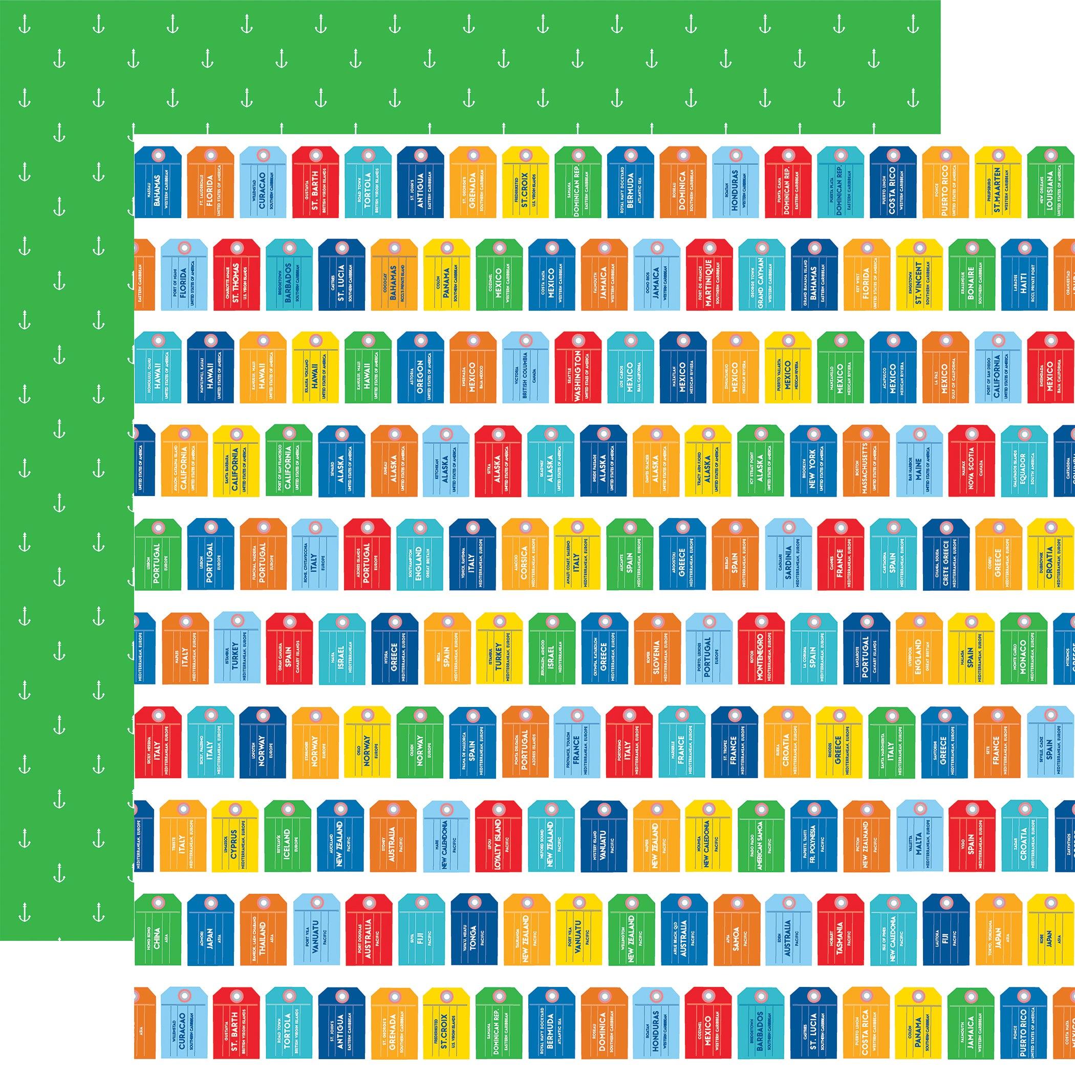 Bon Voyage Collection 12 x 12 Scrapbook Paper & Sticker Pack by Carta Bella - Scrapbook Supply Companies