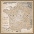 Cartography 1 & 2 Collection France Map 12 x 12 Double-Sided Scrapbook Paper by Carta Bella