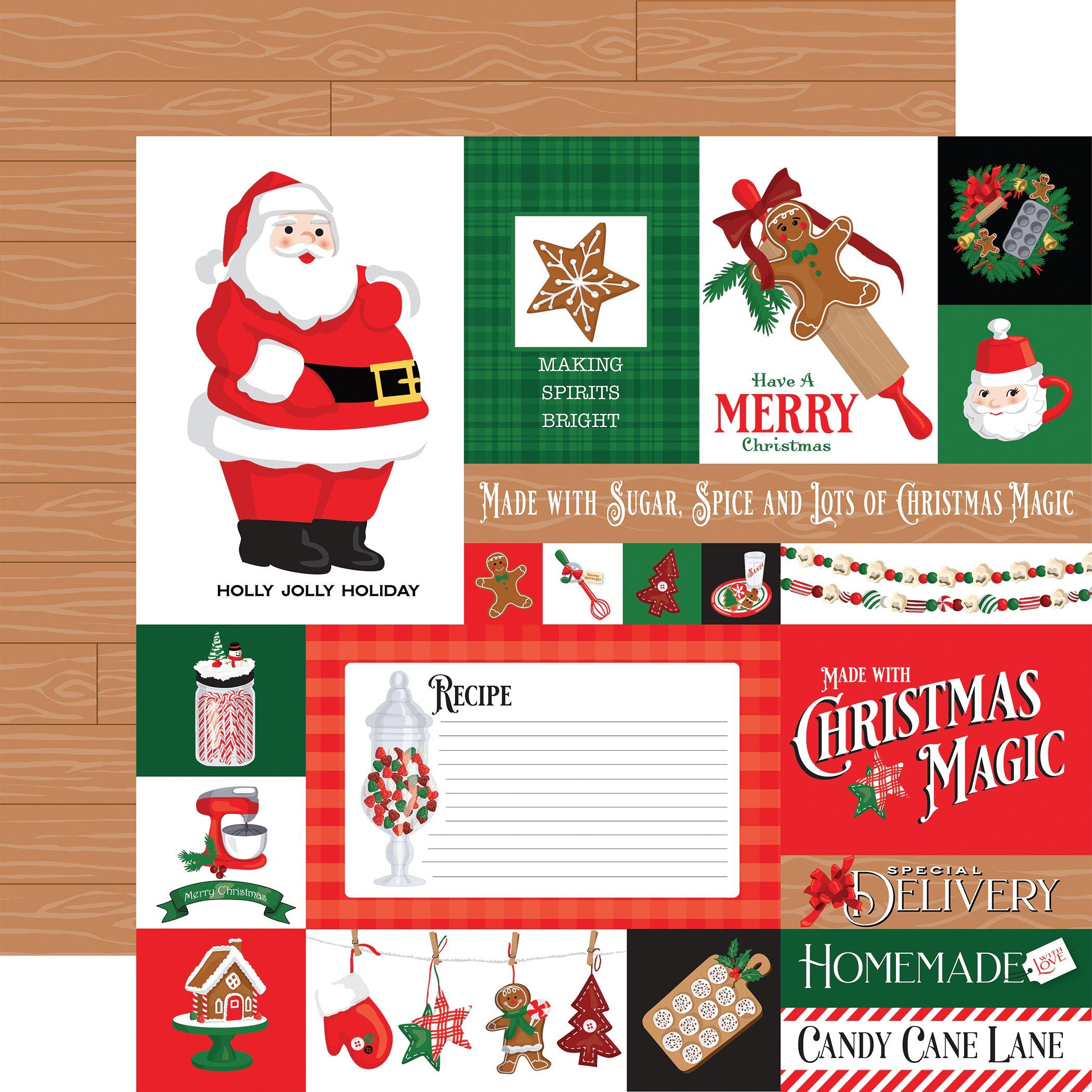 Christmas Cheer Collection 12 x 12 Double-Sided Scrapbook Paper Kit & Sticker Sheet by Carta Bella - 13 Pieces - Scrapbook Supply Companies