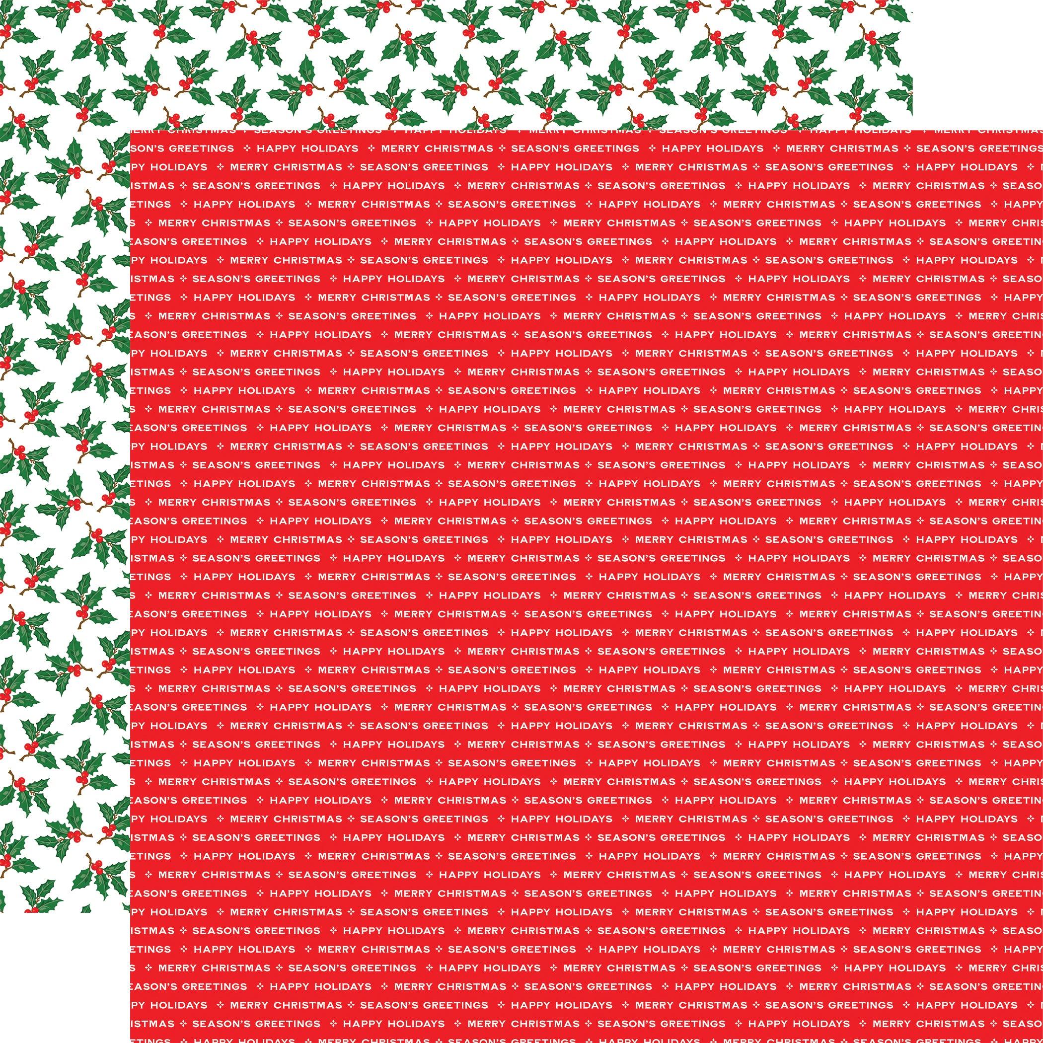 Christmas Cheer Collection 12 x 12 Double-Sided Scrapbook Paper Kit & Sticker Sheet by Carta Bella - 13 Pieces - Scrapbook Supply Companies
