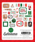 Christmas Cheer Collection 5 x 5 Scrapbook Ephemera Die Cuts by Carta Bella - Scrapbook Supply Companies