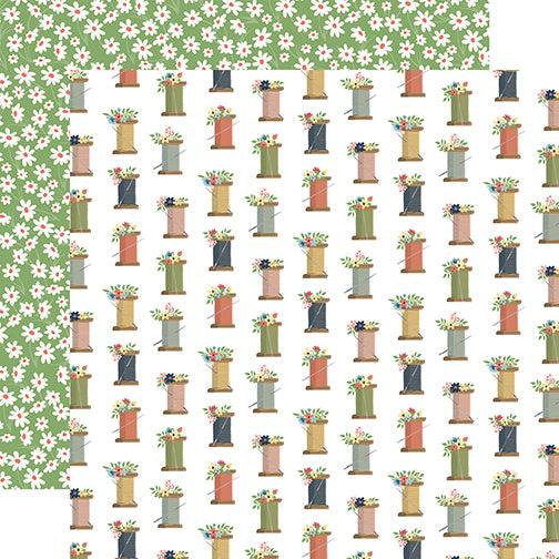 Craft & Create Collection Spools 12 x 12 Double-Sided Scrapbook Paper by Carta Bella