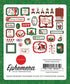 Dear Santa Collection 5 x 5 Ephemera Die Cut Scrapbook Embellishments by Carta Bella - Scrapbook Supply Companies