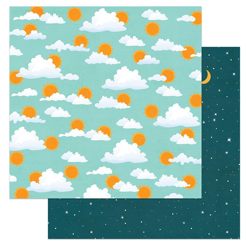 Cabin Fever Collection Morning Till Night 12 x 12 Double-Sided Scrapbook Paper by Photo Play Paper - Scrapbook Supply Companies