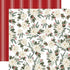 Farmhouse Christmas Collection Poinsettia Floral 12 x 12 Double-Sided Scrapbook Paper by Carta Bella - Scrapbook Supply Companies