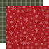 Farmhouse Christmas Collection Snowflakes 12 x 12 Double-Sided Scrapbook Paper by Carta Bella - Scrapbook Supply Companies