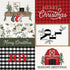 Farmhouse Christmas Collection 4 x 6 Journaling Cards 12 x 12 Double-Sided Scrapbook Paper by Carta Bella - Scrapbook Supply Companies