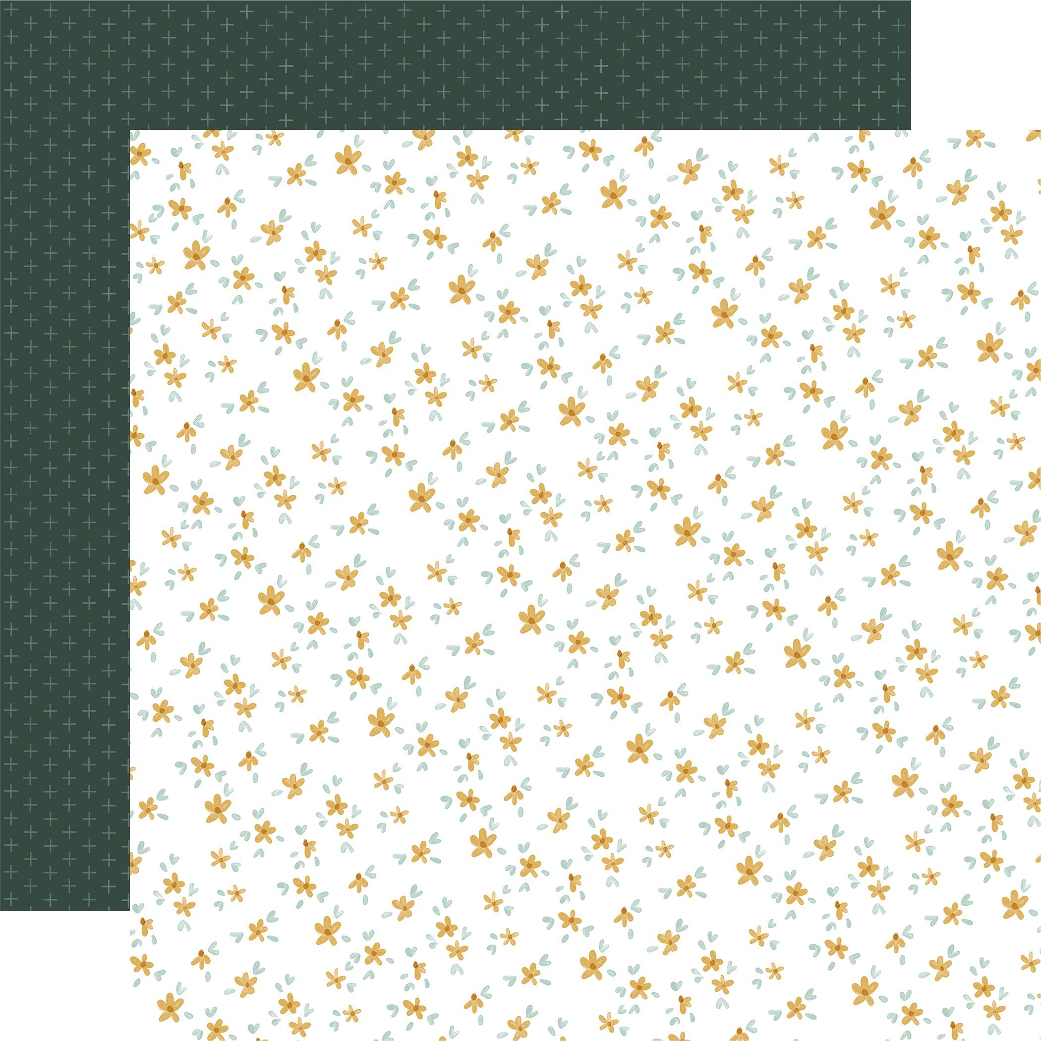 Farmhouse Summer Collection Simple Summer Flower 12 x 12 Double-Sided Scrapbook Paper by Carta Bella