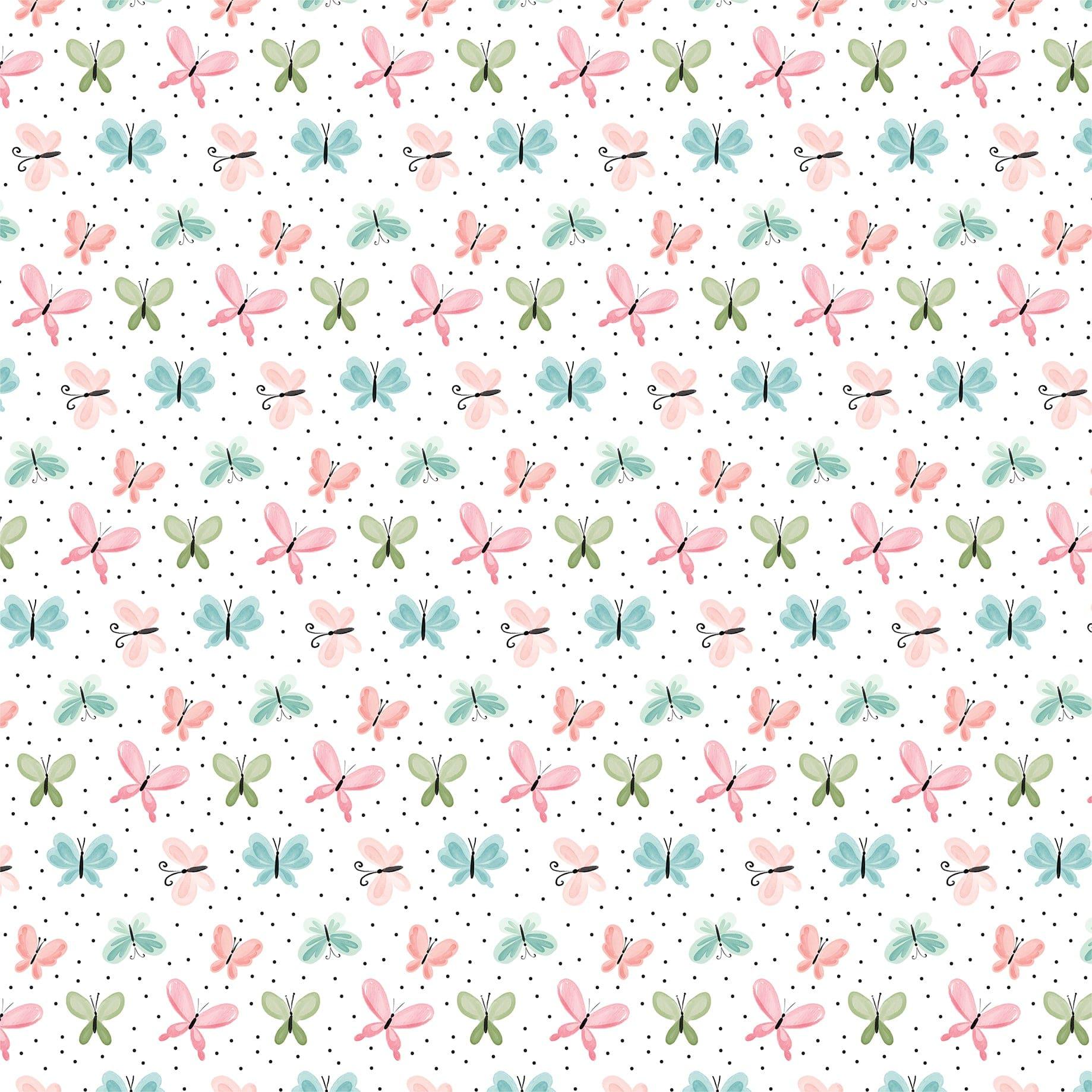 Flower Garden Collection 6 x 4 Journaling Cards 12 x 12 Double-Sided Scrapbook Paper by Carta Bella - Scrapbook Supply Companies