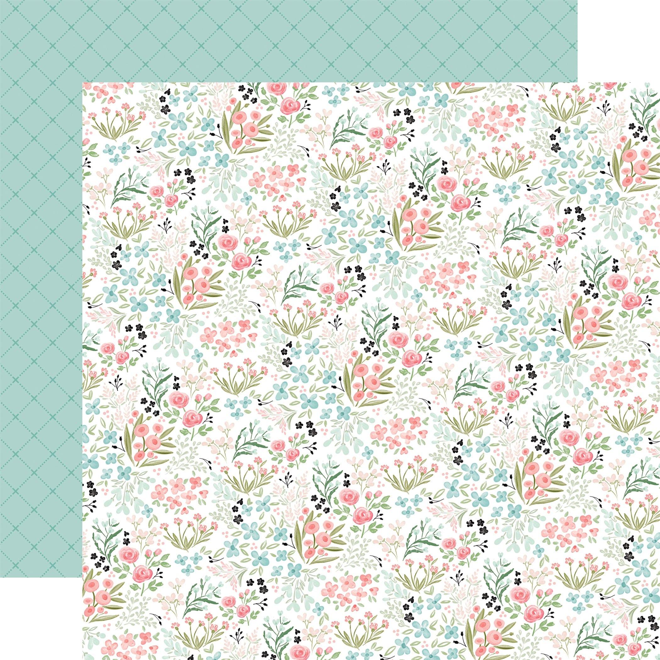 Flower Garden Collection Bloom & Grow 12 x 12 Double-Sided Scrapbook Paper by Carta Bella