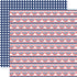 God Bless America Collection Bunting Banners 12 x 12 Double-Sided Scrapbook Paper by Carta Bella