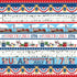 God Bless America Collection Border Strips 12 x 12 Double-Sided Scrapbook Paper by Carta Bella - Scrapbook Supply Companies