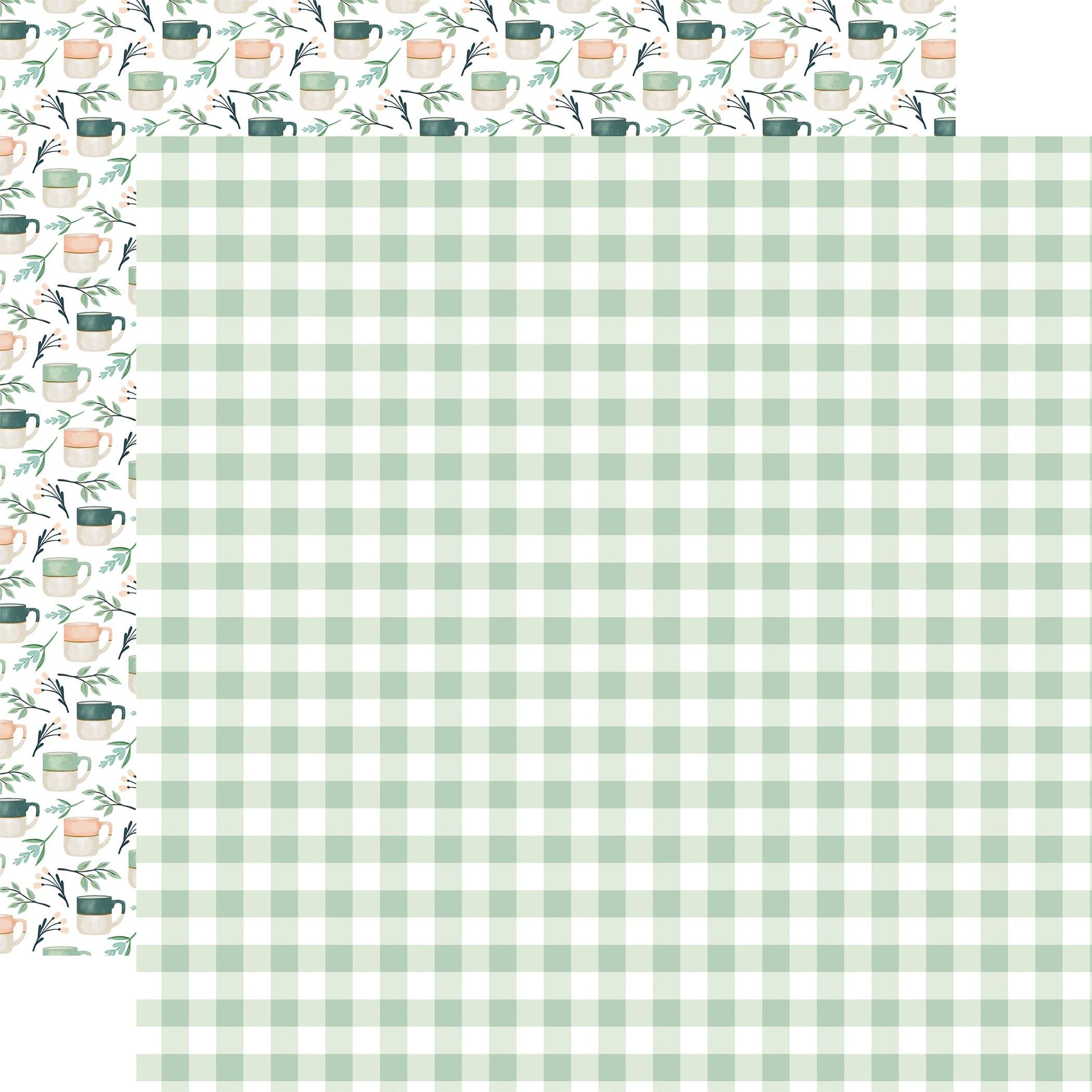 Gather At Home Collection Paired With Plaid 12 x 12 Double-Sided Scrapbook Paper by Carta Bella