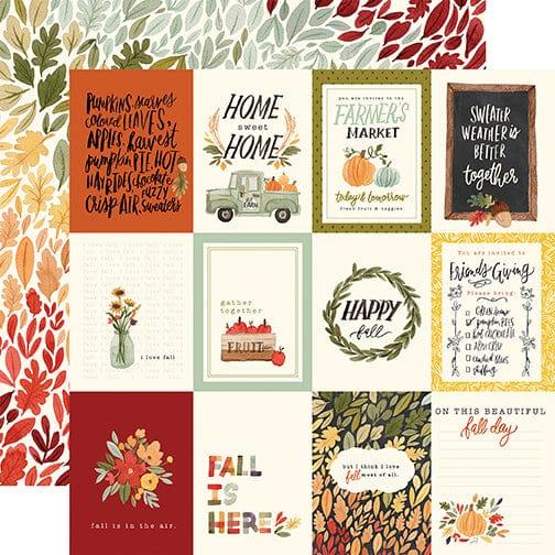 Hello Autumn Collection 12 x 12 Double-Sided Scrapbook Paper Kit & Sticker Sheet by Carta Bella - 13 Pieces - Scrapbook Supply Companies