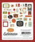 Hello Autumn Collection 5 x 5 Ephemera Die Cut Scrapbook Embellishments by Carta Bella - Scrapbook Supply Companies
