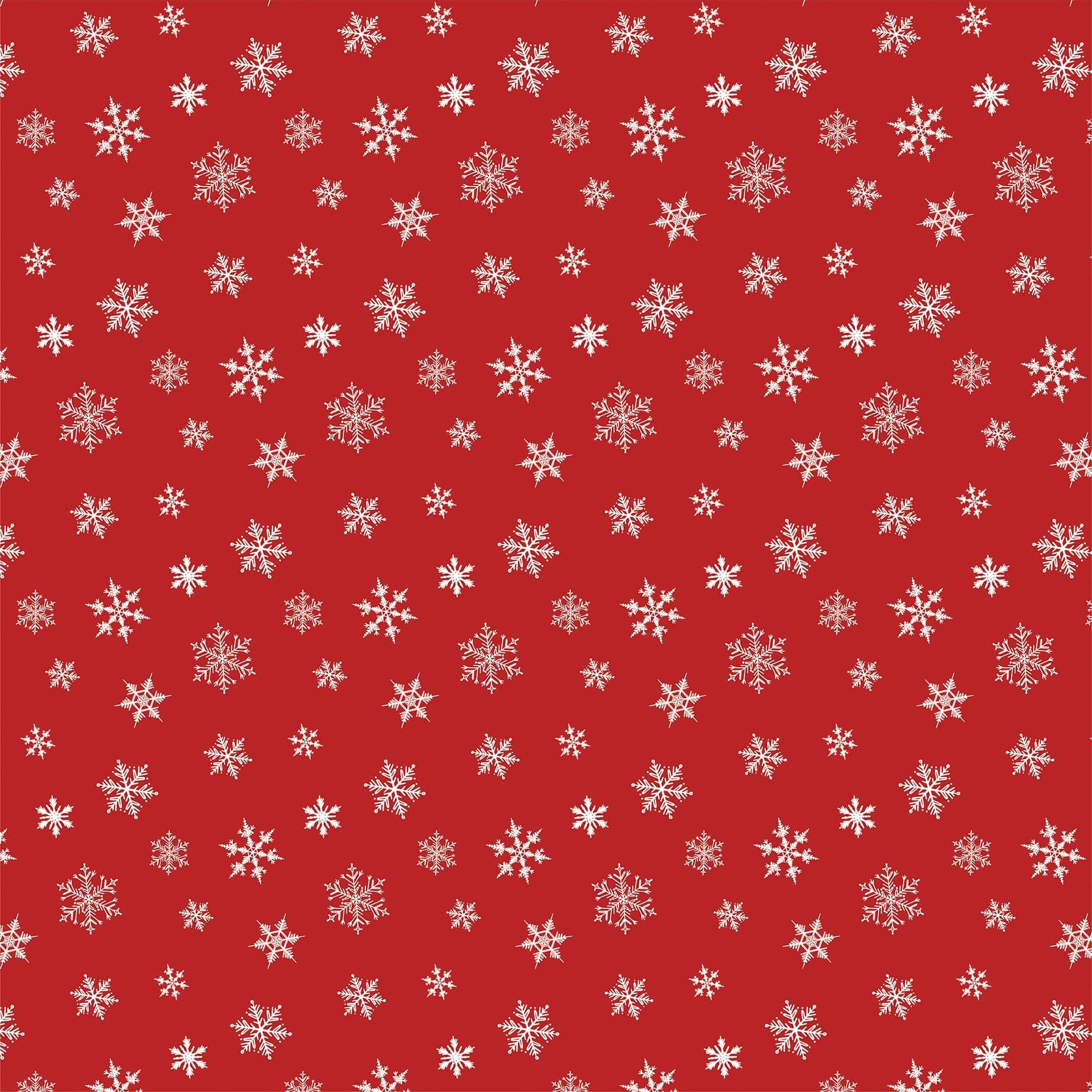 Home For Christmas Collection Let It Snow 12 x 12 Double-Sided Scrapbook Paper by Carta Bella - Scrapbook Supply Companies