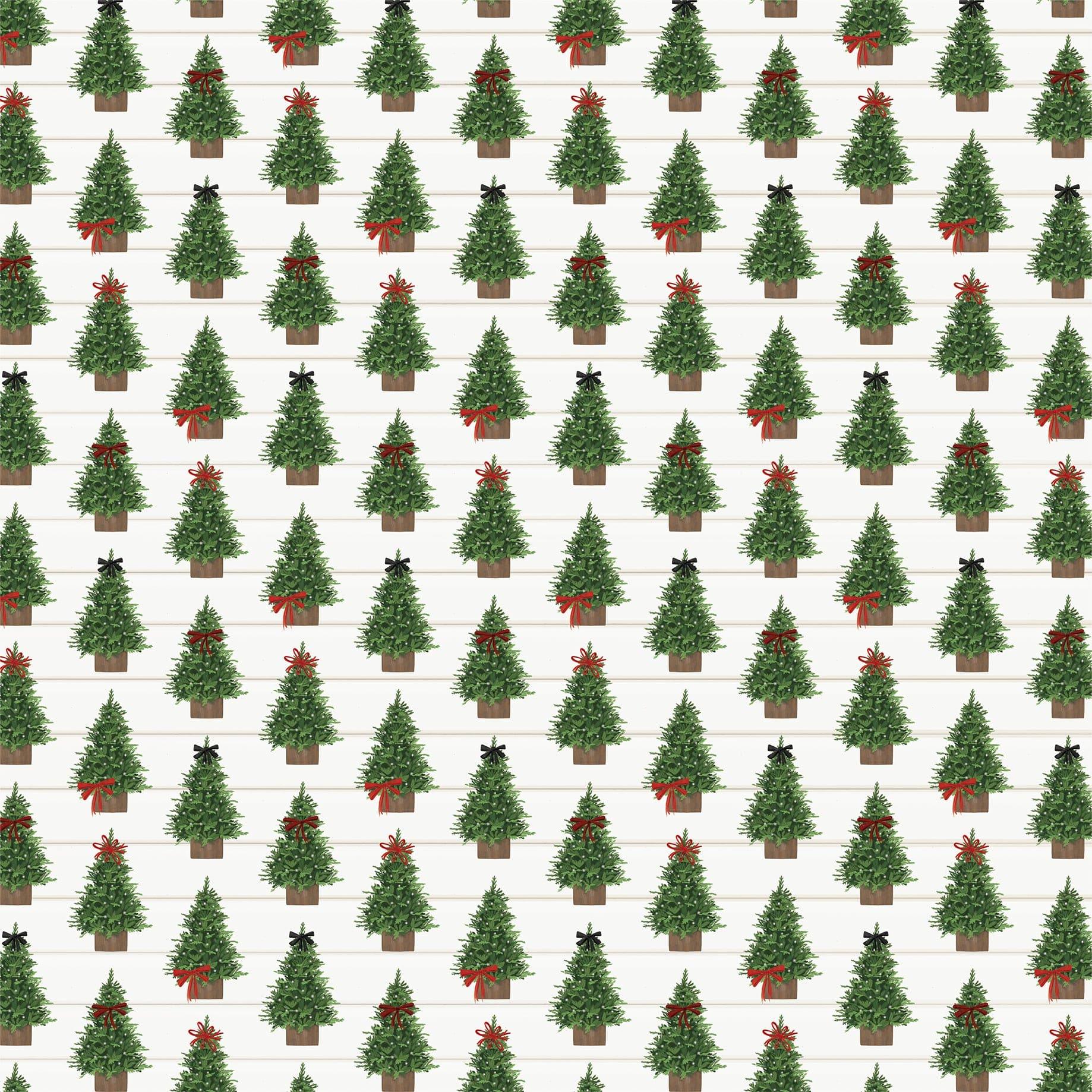 Home For Christmas Collection 4 x 4 Journaling Cards 12 x 12 Double-Sided Scrapbook Paper by Carta Bella - Scrapbook Supply Companies