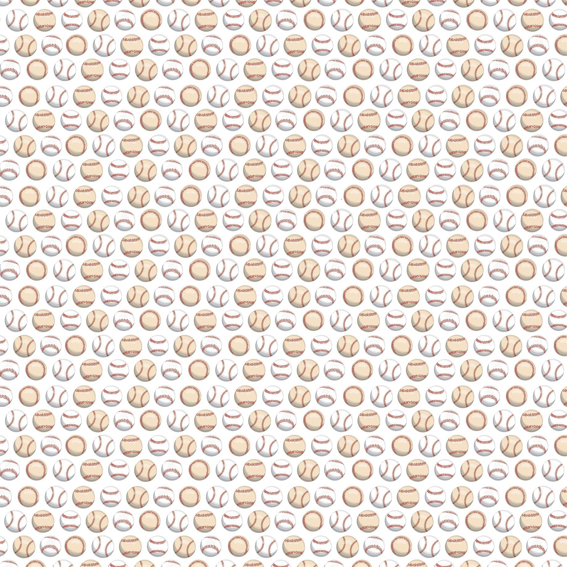 Home Run Collection Game Day 12 x 12 Double-Sided Scrapbook Paper by Carta Bella - Scrapbook Supply Companies