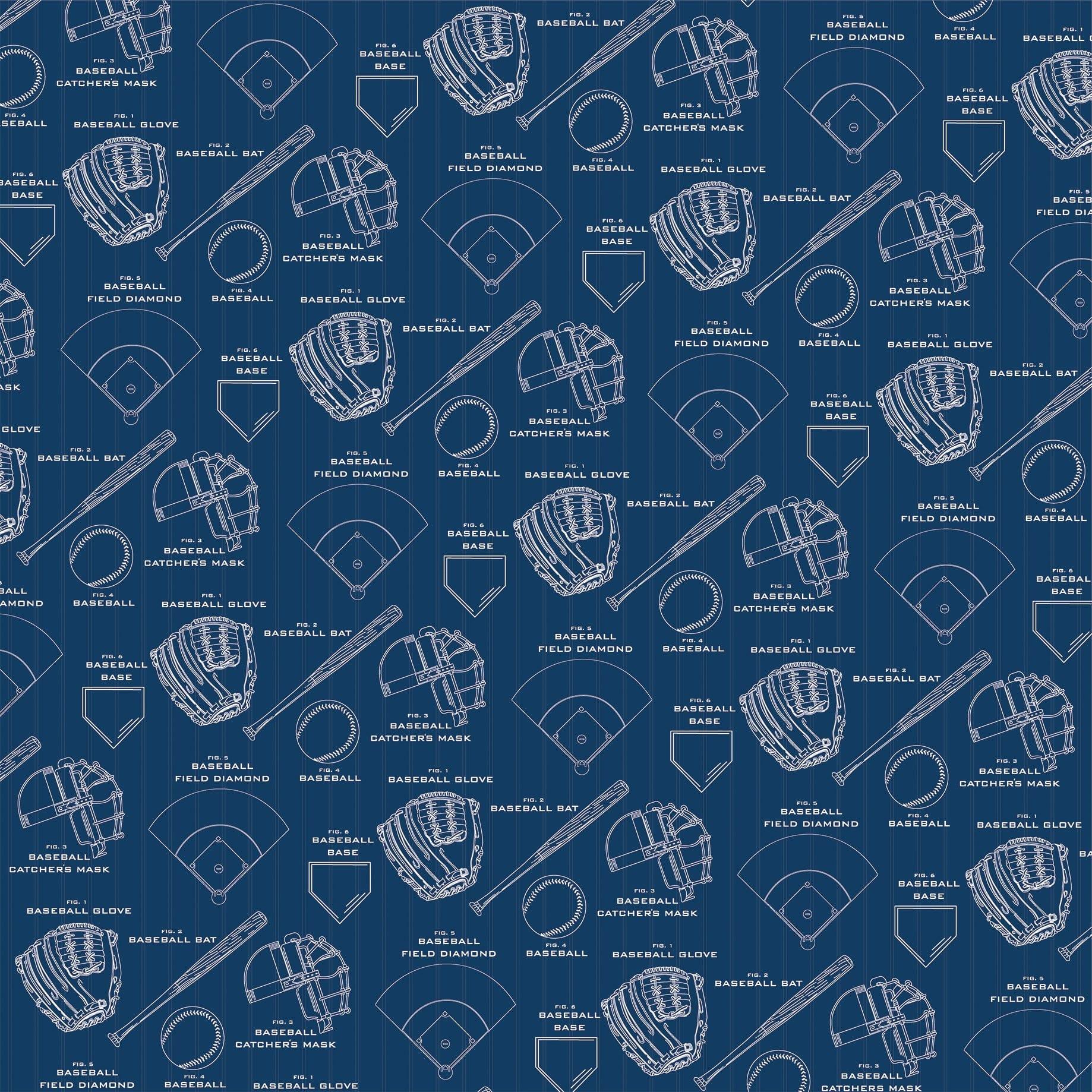 Home Run Collection All Star 12 x 12 Double-Sided Scrapbook Paper by Carta Bella - Scrapbook Supply Companies