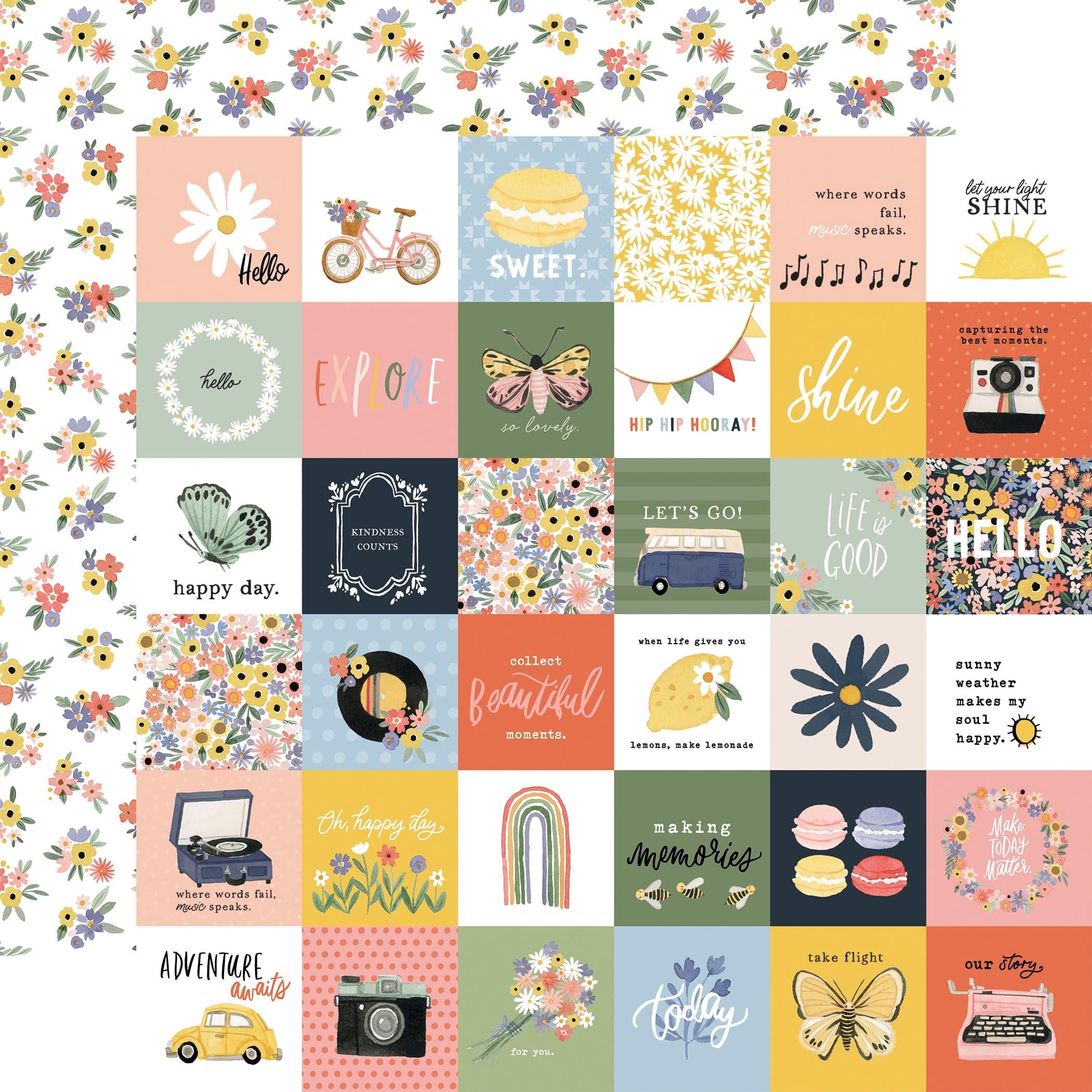Here There and Everywhere Collection 12 x 12 Double-Sided Scrapbook Paper Kit & Sticker Sheet by Carta Bella - 13 Pieces - Scrapbook Supply Companies