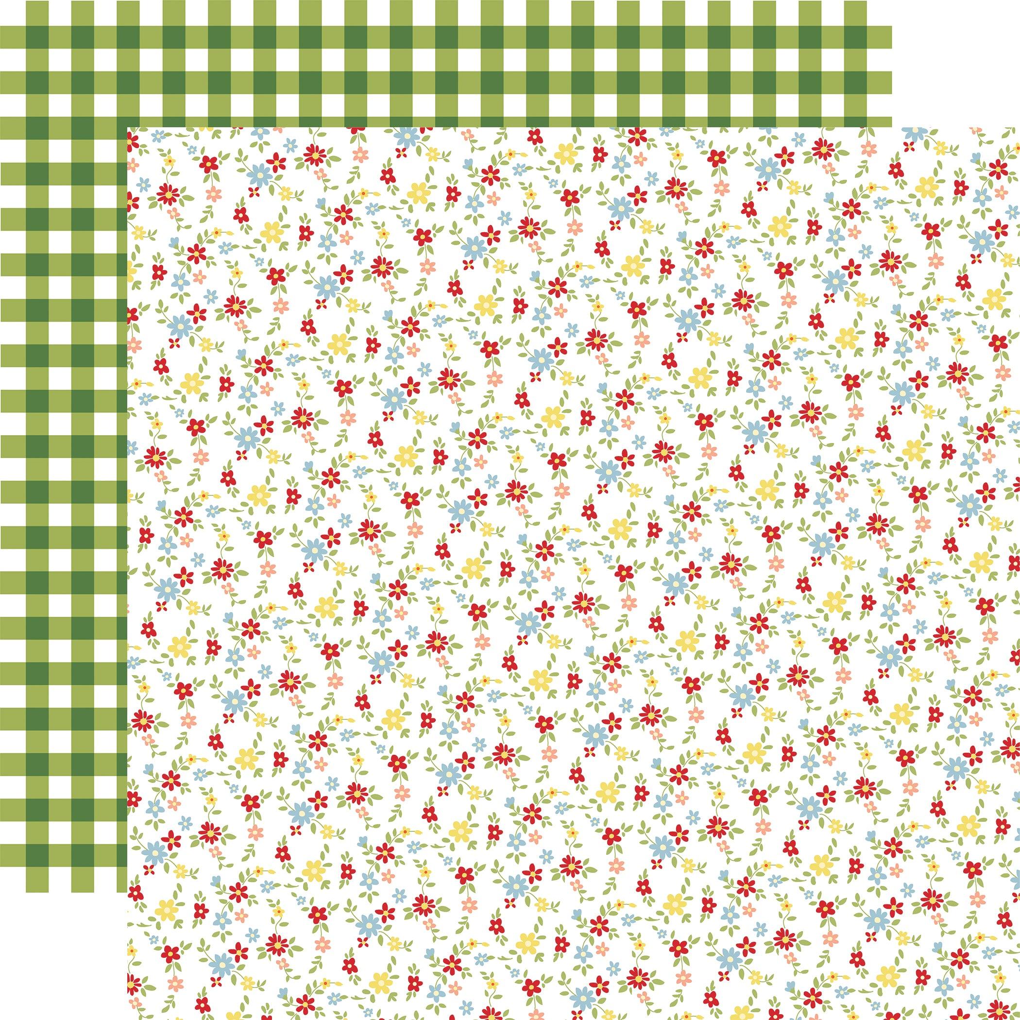 Farmhouse Living Collection Farm Grown 12 x 12 Double-Sided Scrapbook Paper by Carta Bella - Scrapbook Supply Companies