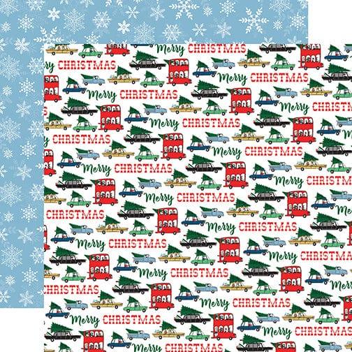 Merry Christmas Collection Tree Shopping 12 x 12 Double-Sided Scrapbook Paper by Carta Bella
