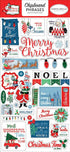Merry Christmas Collection 6 x 12 Chipboard Phrases Scrapbook Embellishments by Carta Bella - Scrapbook Supply Companies
