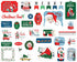 Merry Christmas Collection 5 x 5 Ephemera Die Cut Scrapbook Embellishments by Carta Bella - Scrapbook Supply Companies