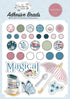 My Favorite Things Collection 5 x 6 Adhesive Brads & Chipboard Pieces by Carta Bella