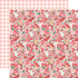 My Valentine Collection Be Mine Floral 12 x 12 Double-Sided Scrapbook Paper by Carta Bella - Scrapbook Supply Companies