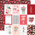 My Valentine Collection 3 x 4 Journaling Cards 12 x 12 Double-Sided Scrapbook Paper by Carta Bella - Scrapbook Supply Companies