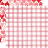 My Valentine Collection Sweetheart Plaid 12 x 12 Double-Sided Scrapbook Paper by Carta Bella