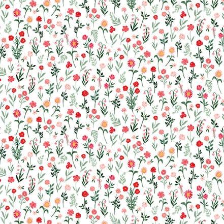 My Valentine Collection Valentine Blooms 12 x 12 Double-Sided Scrapbook Paper by Carta Bella - Scrapbook Supply Companies