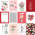My Valentine Collection 3 x 4 Journaling Cards 12 x 12 Double-Sided Scrapbook Paper by Carta Bella - Scrapbook Supply Companies