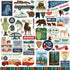 Outdoor Adventures Collection 12 x 12 Scrapbook Sticker Sheet by Carta Bella - Scrapbook Supply Companies