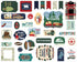 Outdoor Adventures Collection 5 x 5 Ephemera Die Cut Scrapbook Embellishments by Carta Bella - Scrapbook Supply Companies