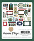 Outdoor Adventures Collection 5 x 5 Frames & Tags Die Cut Scrapbook Embellishments by Carta Bella - Scrapbook Supply Companies