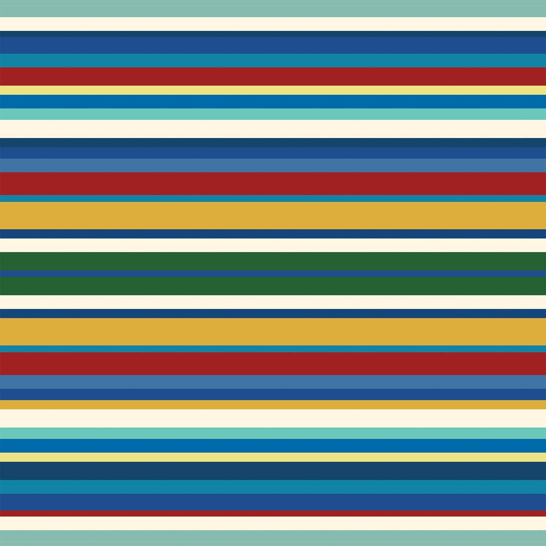 Road Trip Collection Stateside Stripes 12 x 12 Double-Sided Scrapbook Paper by Carta Bella - Scrapbook Supply Companies