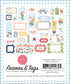 Summer Collection 5 x 5 Frames & Tags Die Cut Scrapbook Embellishments by Carta Bella - Scrapbook Supply Companies