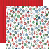 White Christmas Collection Shiny Ornaments 12 x 12 Double-Sided Scrapbook Paper by Carta Bella