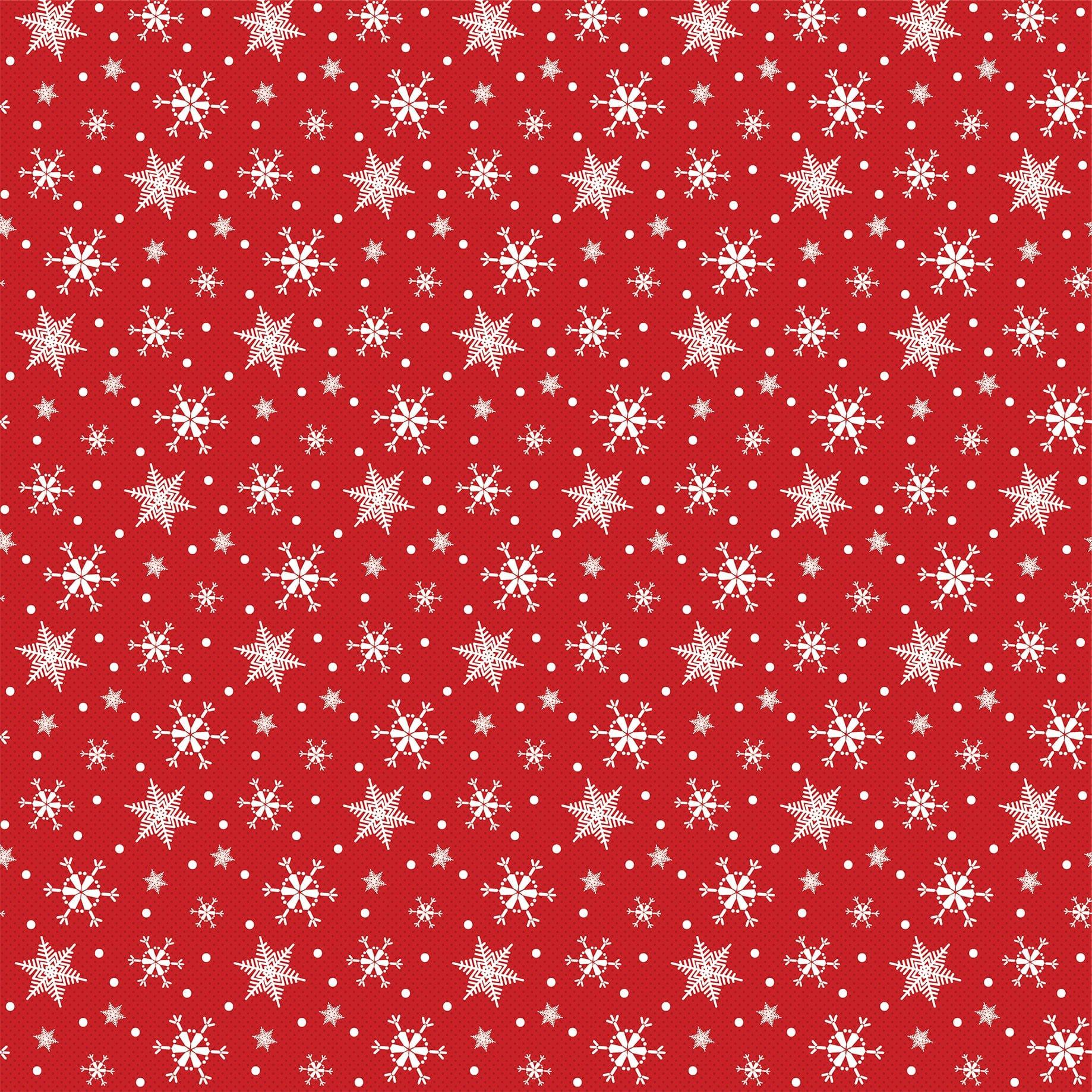 White Christmas Collection Christmas Plaid 12 x 12 Double-Sided Scrapbook Paper by Carta Bella - Scrapbook Supply Companies