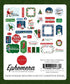White Christmas Collection 5 x 5 Scrapbook Ephemera Die Cuts by Carta Bella - Scrapbook Supply Companies