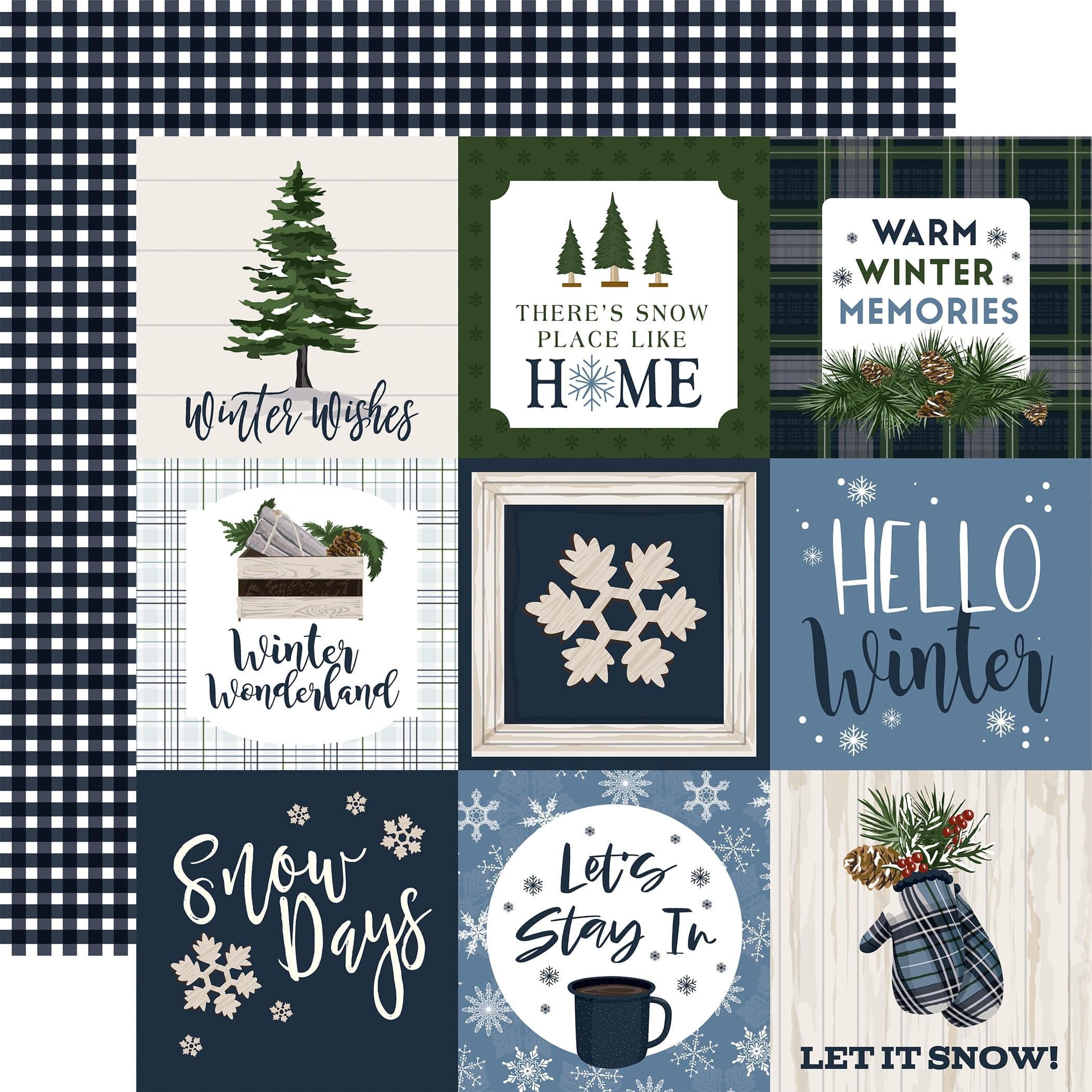 Welcome Winter Collection 12 x 12 Scrapbook Paper & Sticker Pack by Carta Bella - Scrapbook Supply Companies