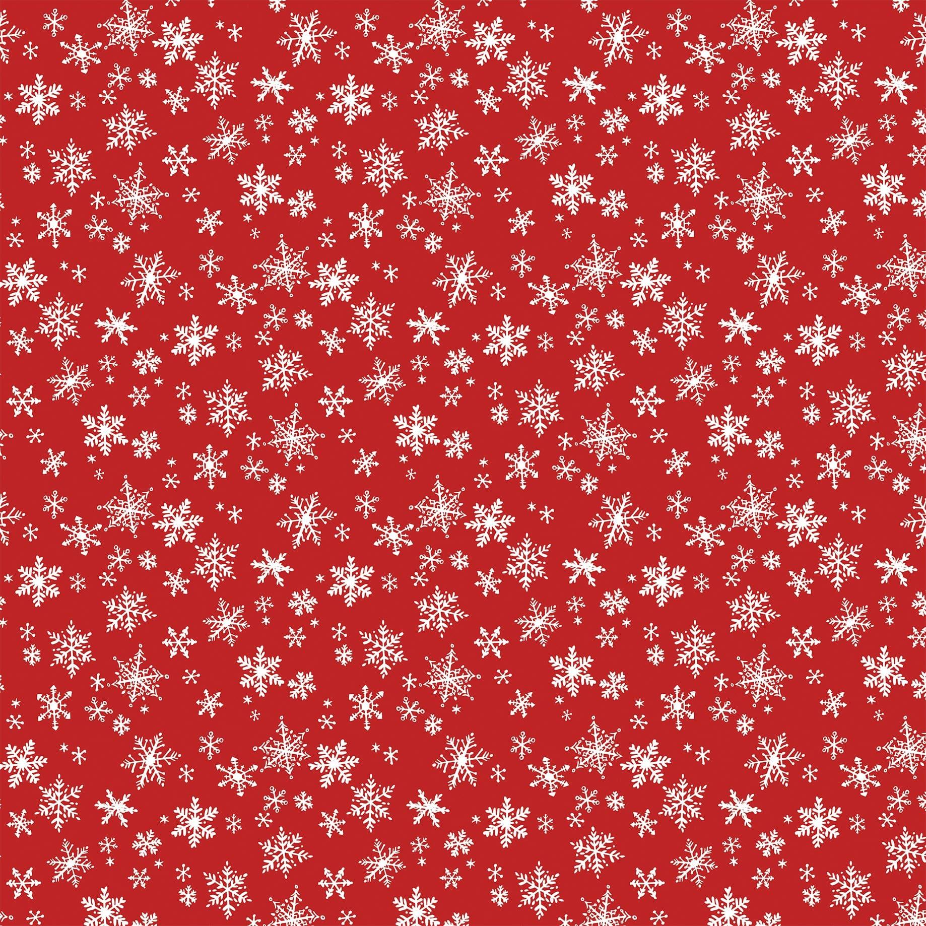 Happy Christmas Collection Winter Wonderland 12 x 12 Double-Sided Scrapbook Paper by Carta Bella - Scrapbook Supply Companies