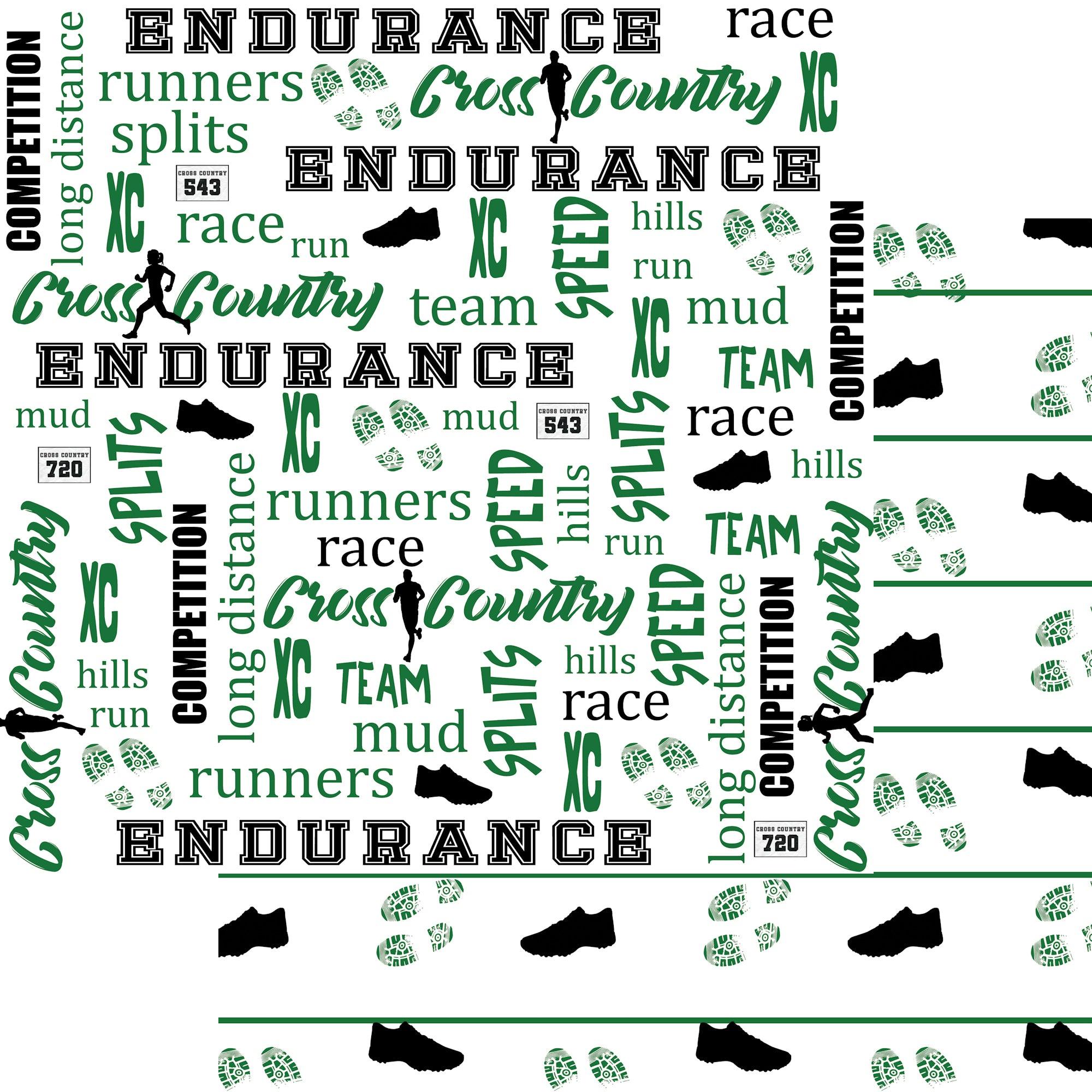 Cross Country Collection Endurance 12 x 12 Double-Sided Scrapbook Paper by SSC Designs