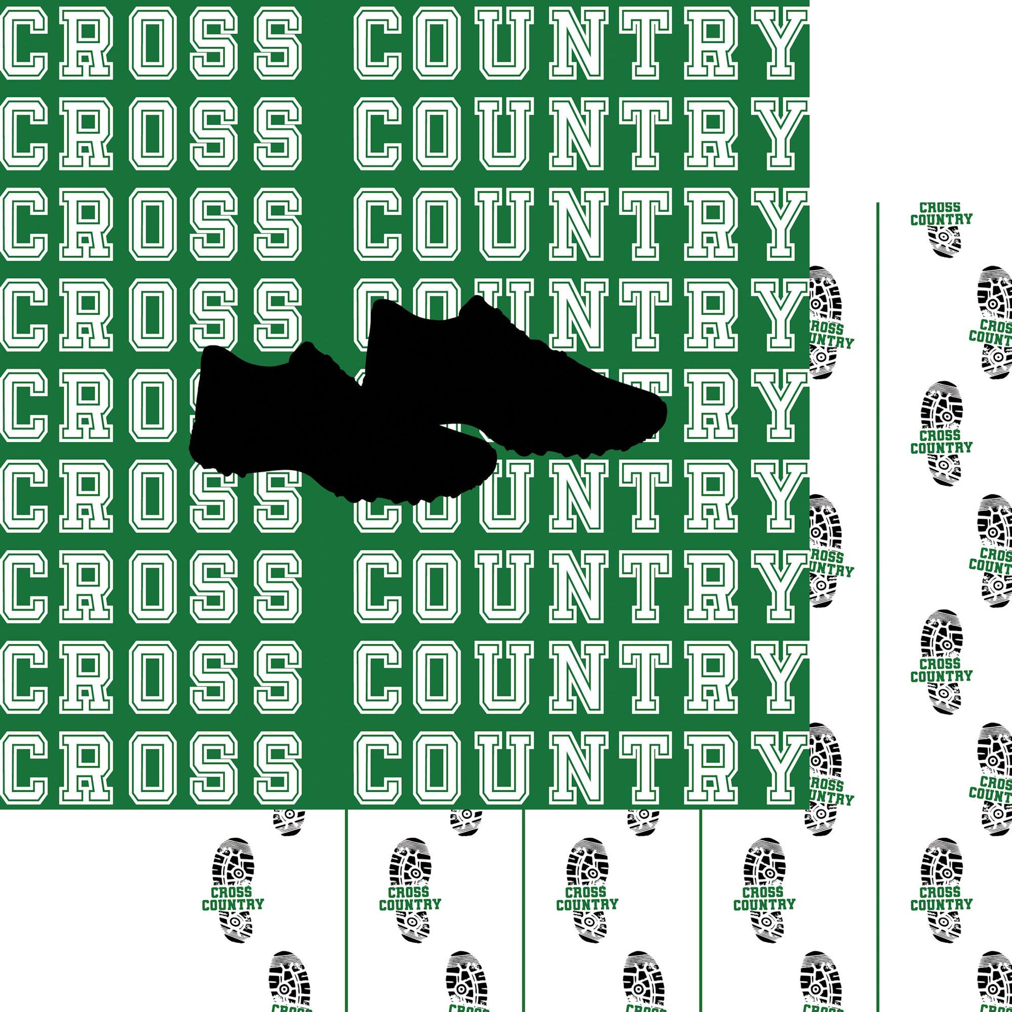 Cross Country Collection Runners 12 x 12 Double-Sided Scrapbook Paper by SSC Designs