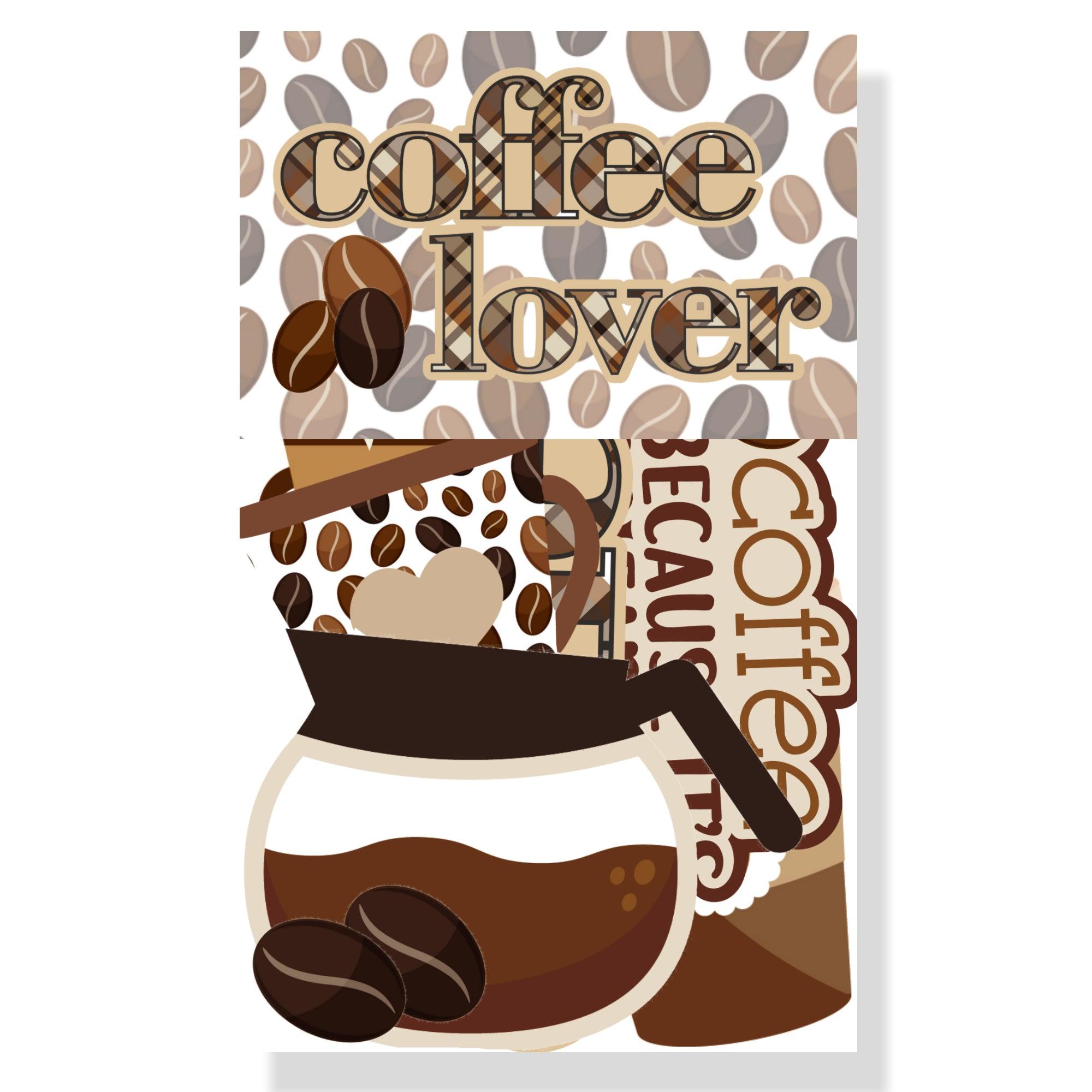 Coffee Lover Collection 12 x 12 Scrapbook Paper & Embellishment Kit by SSC Designs - Scrapbook Supply Companies
