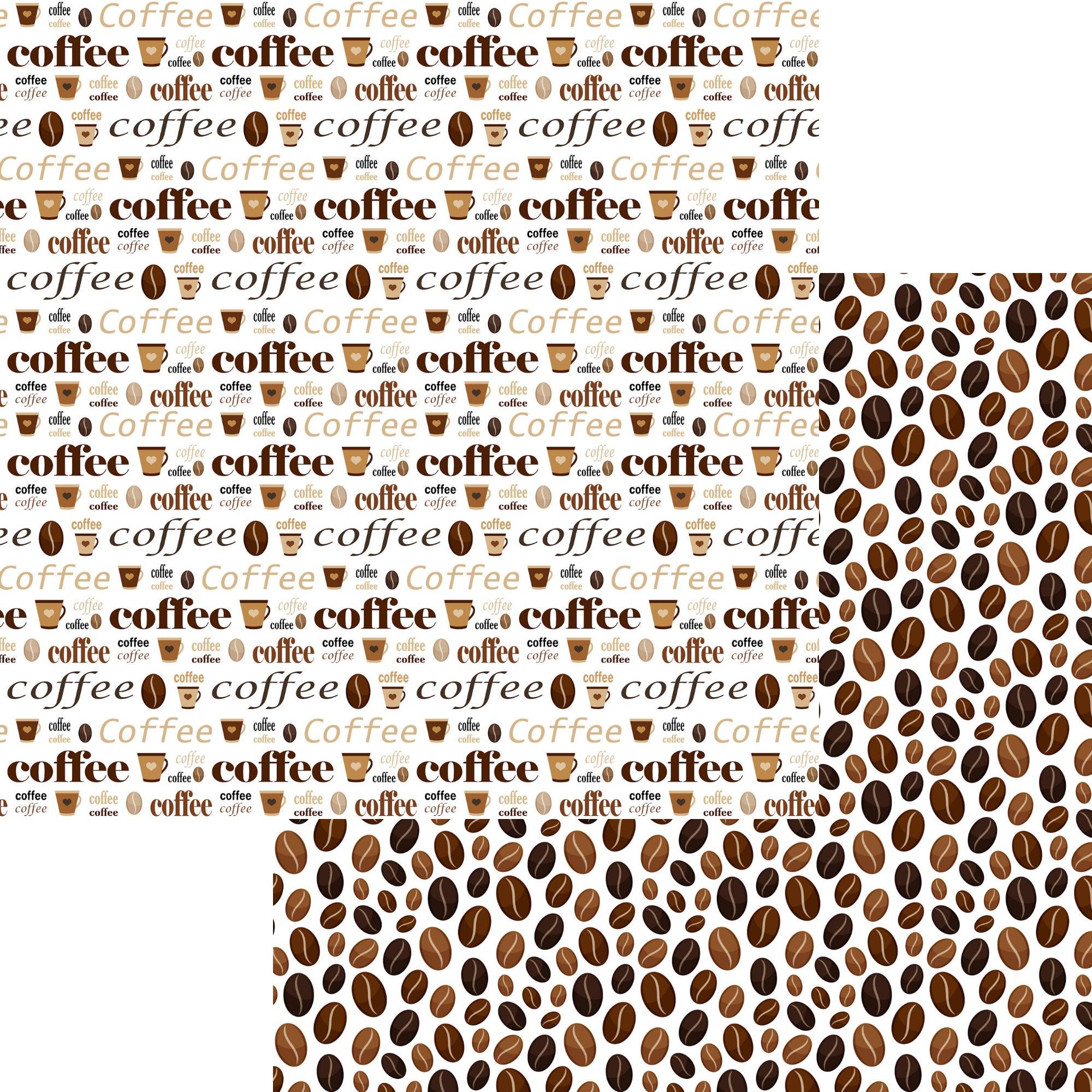Coffee Lover Collection 12 x 12 Scrapbook Paper & Embellishment Kit by SSC Designs - Scrapbook Supply Companies